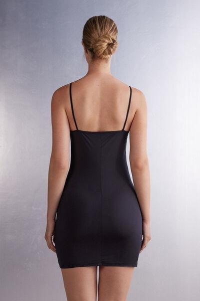 Black Underdress Made Of Ultralight Microfiber, , large image number 3