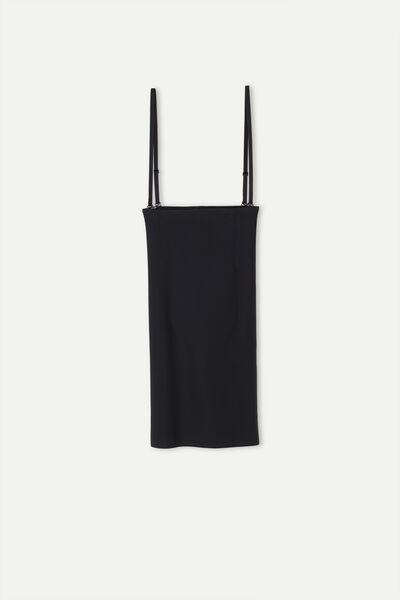 Black Shaping Slip Dress, , large image number 2