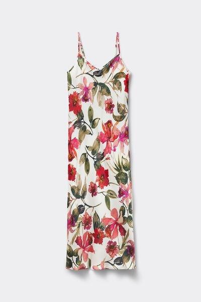 Multicolour Long Satin Slip, , large image number 2