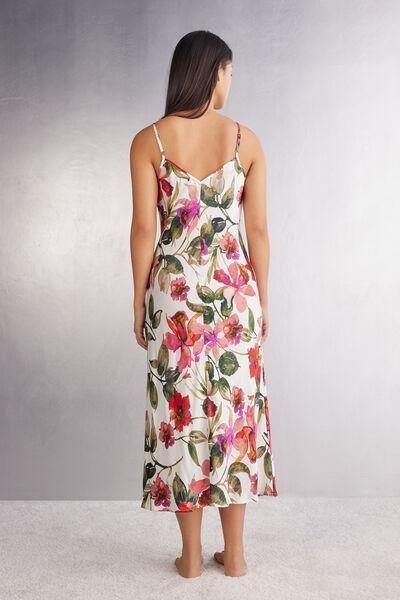 Multicolour Long Satin Slip, , large image number 3