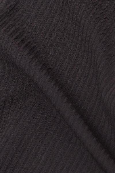 Black Your Everyday Wear Ribbed Jumpsuit, Black, large image number 4