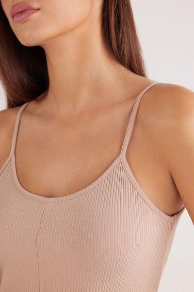 Beige Your Everyday Wear Ribbed Jumpsuit, 5601_939J, large image number 5