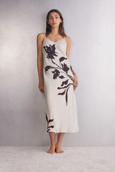 Multicolour Sleepless Nights Long Nightdress, , large image number 2