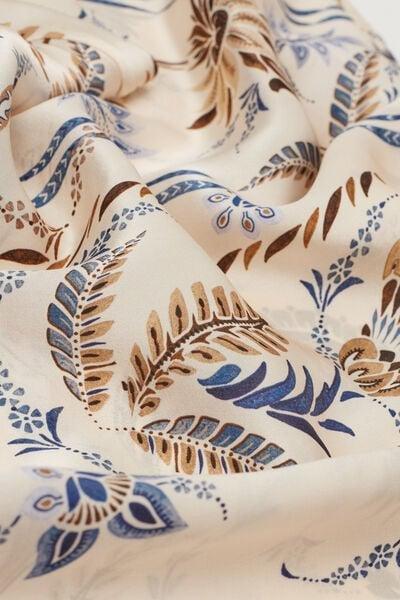 Multicolour Long Silk Slip Dress, 5601_868J, large image number 4