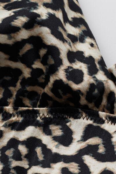 Brown A Moment Of Glamour Animal Print Silk Slip Dress, 5601_029K, large image number 10