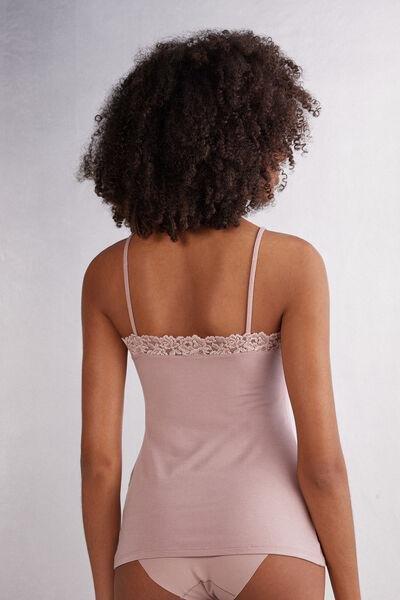 Pink Spaghetti Straps Top, Pink, large image number 2