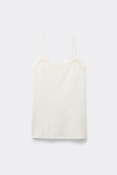 White Pretty Flowers Modal Top, , large image number 2