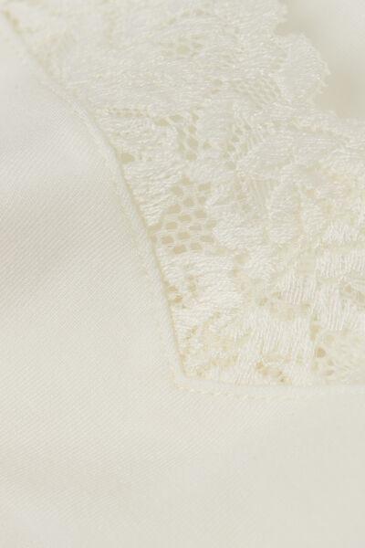 White Pretty Flowers Modal Top, , large image number 4