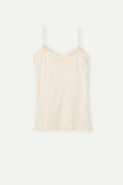 Cream Pretty Flowers Modal Top, , large image number 2