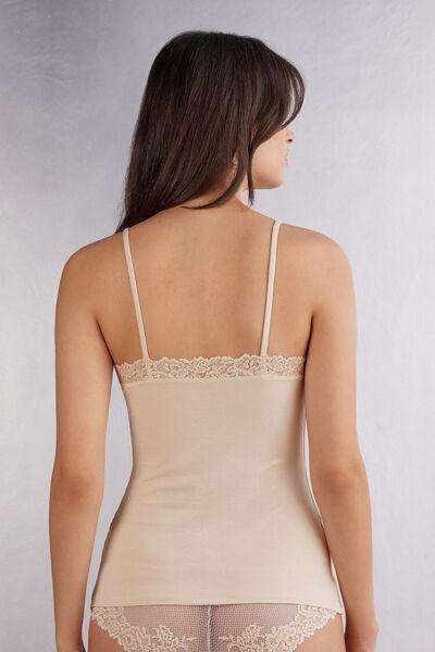 Cream Pretty Flowers Modal Top, , large image number 3