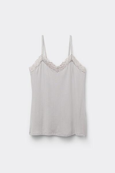 Grey Pretty Flowers Modal Top, 5601_347J, large image number 2