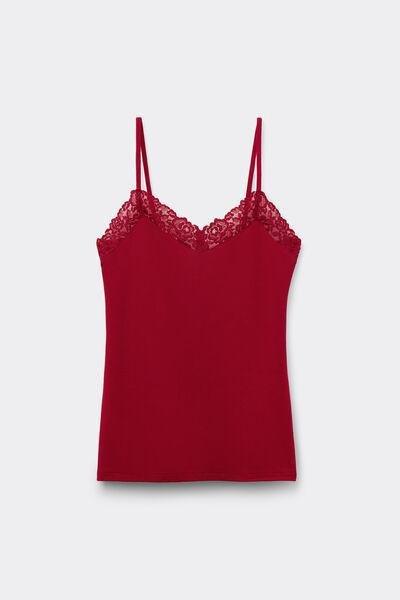 Red Pretty Flowers Modal Top, Wax Red, large image number 2