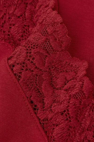 Red Pretty Flowers Modal Top, Wax Red, large image number 4