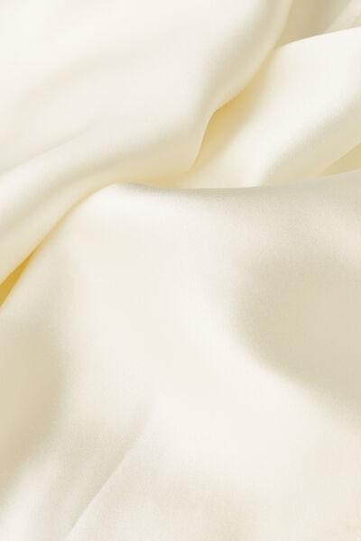 White  Short Silk Camisole, , large image number 4