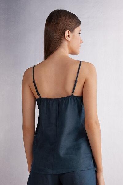 Blue Linen Canvas Top, , large image number 3