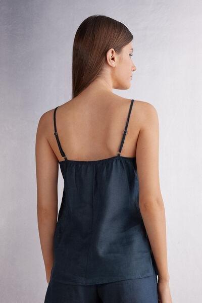 Blue Linen Canvas Top, , large image number 3