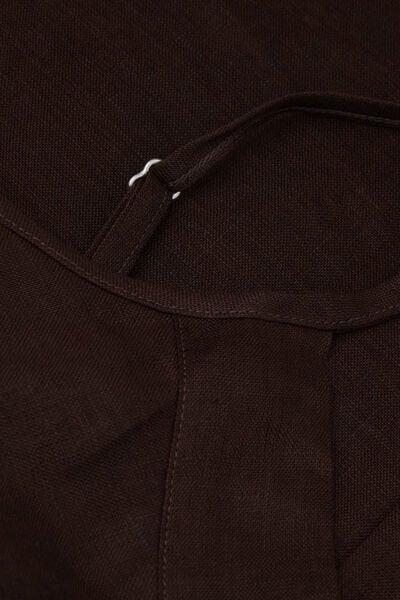 Brown The Pure Linen Plain-Weave Linen Top, 5601_705J, large image number 4