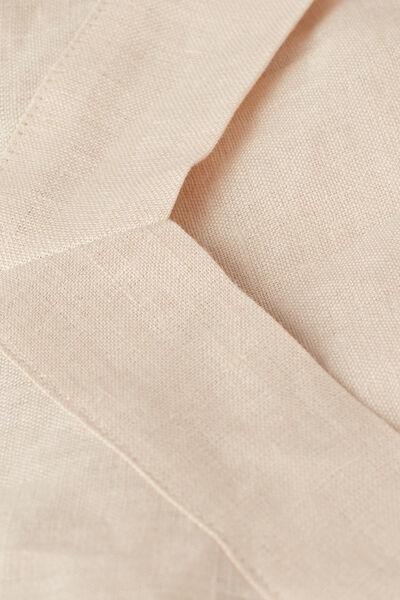 Beige Linen Canvas Top, 5601_913I, large image number 4