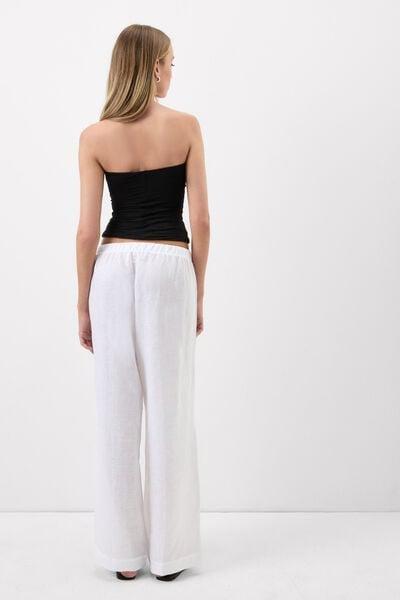 Black Fresh Bamboo Bandeau Top, Black, large image number 2