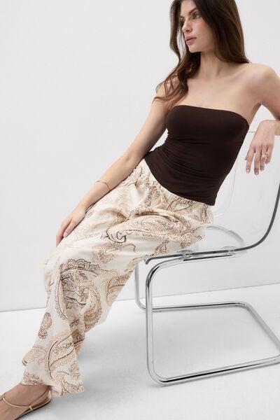 Brown Fresh Bamboo Bandeau Top, 5601_705J, large image number 0