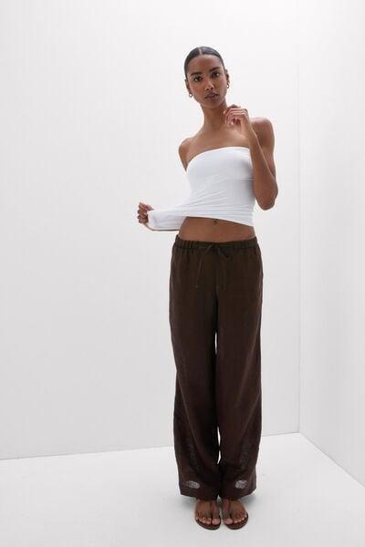 White Fresh Bamboo Bandeau Top, Milk White, large image number 0