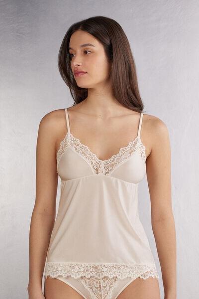 Ecru Self Love Lace Top, , large image number 0