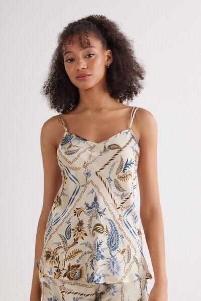 Multicolour Silk Top, 5601_868J, medium