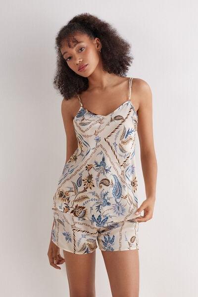 Multicolour Silk Top, 5601_868J, medium