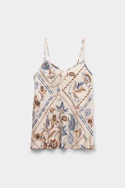 Multicolour Silk Top, 5601_868J, medium