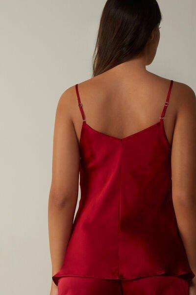 Red V-Neck Tank Top, , large image number 3