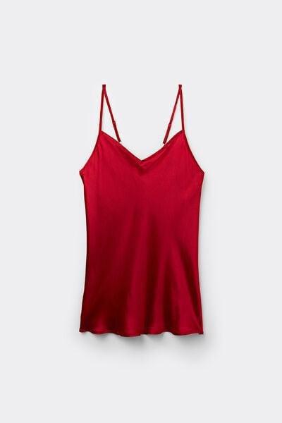 Red V-Neck Tank Top, Red, large image number 3