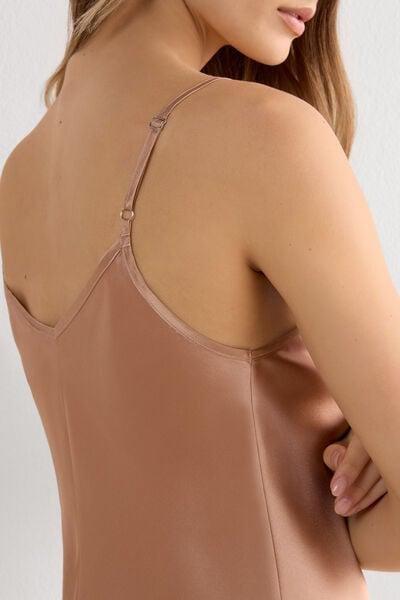 Pink V-Neck Tank Top, Satin Pink, large image number 5