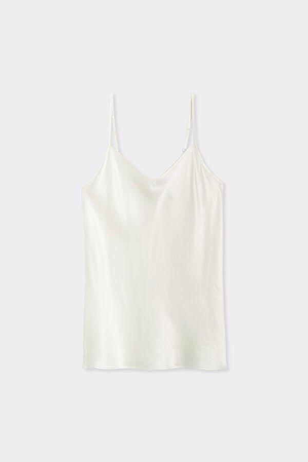 White V-Neck Tank Top, Powder White, large image number 8