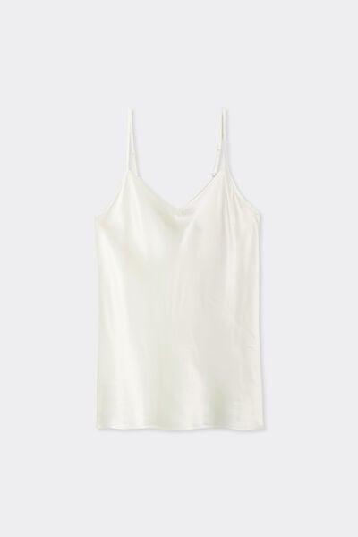 White V-Neck Tank Top, Powder White, large image number 9