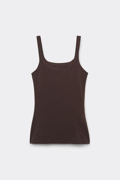 Brown Ultralight Cotton Top, 5601_705J, large image number 2
