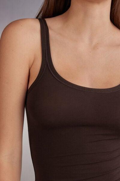 Brown Ultralight Cotton Top, 5601_705J, large image number 5