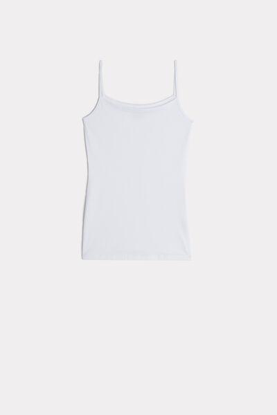 White Ultrafresh Supima Cotton Vest Top, , large image number 2