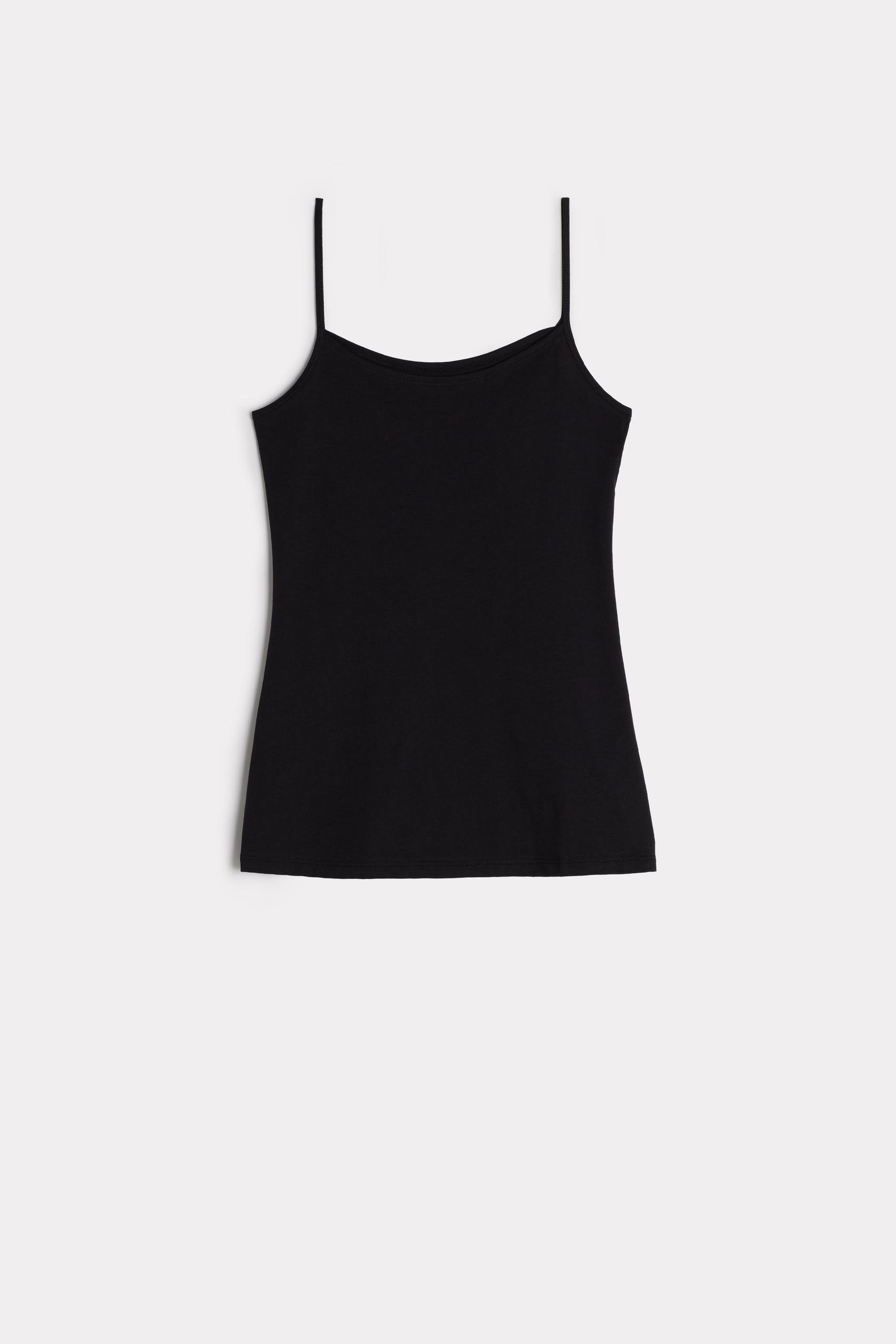 Black Ultrafresh Supima Cotton Vest Top, , large image number 7