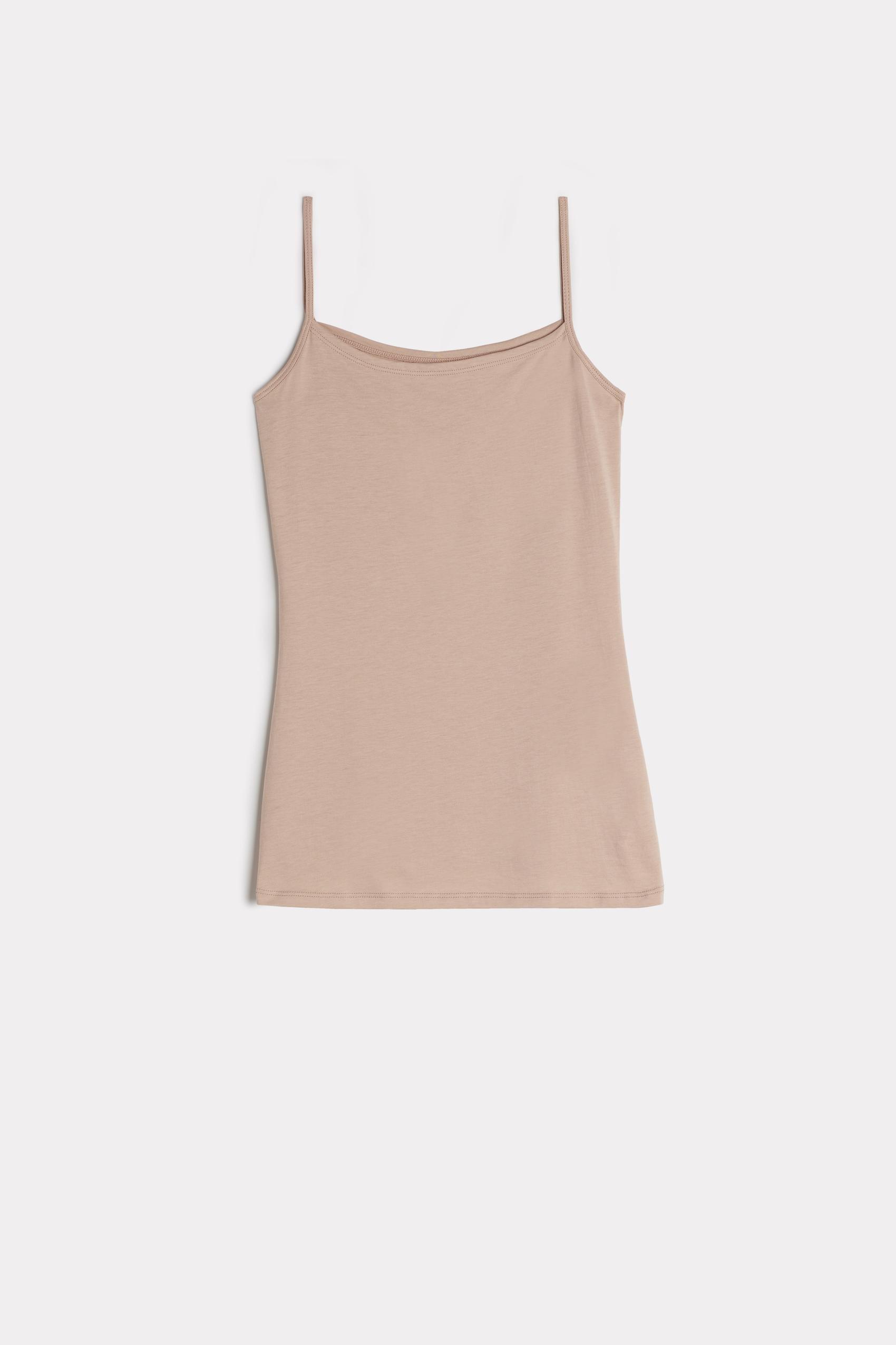 Beige Ultrafresh Supima Cotton Vest Top, , large image number 9