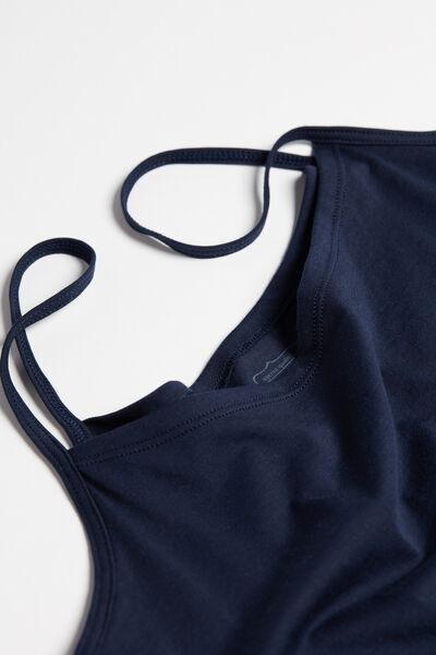Blue Ultrafresh Supima Cotton Vest Top, , large image number 7