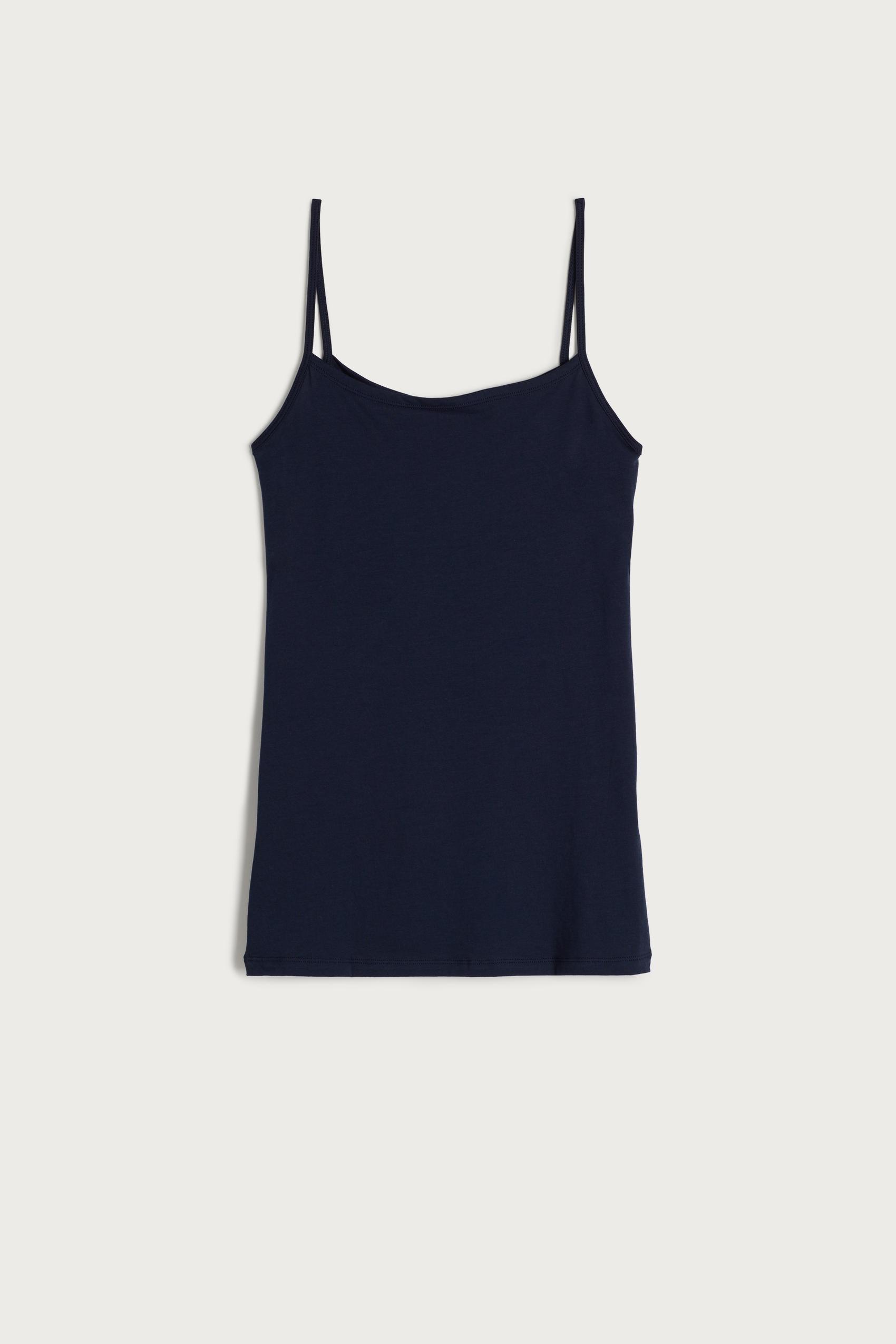 Blue Ultrafresh Supima Cotton Vest Top, , large image number 9