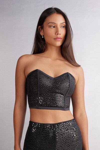Black See The Magic Structured Top, Black, large image number 0