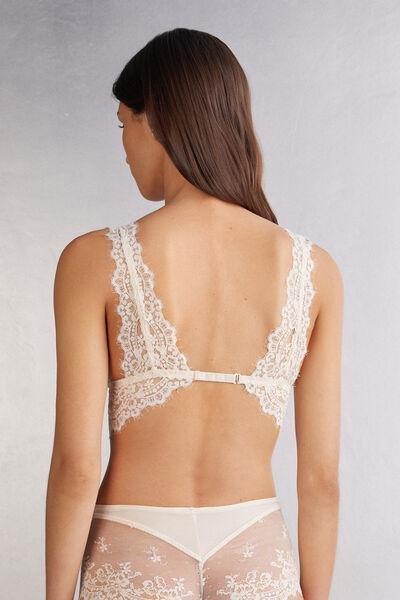 Ecru Self Love Lace Bra Top, , large image number 3
