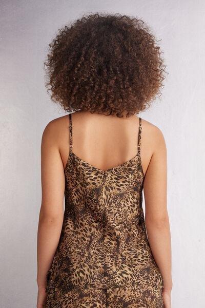 Brown Animal Print Blouse, , large image number 3