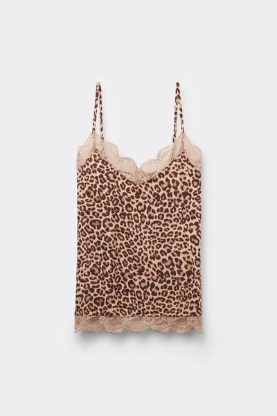 Brown Animal Print Pretty Savage Fresh Bamboo Top, 5601_938J, large image number 3