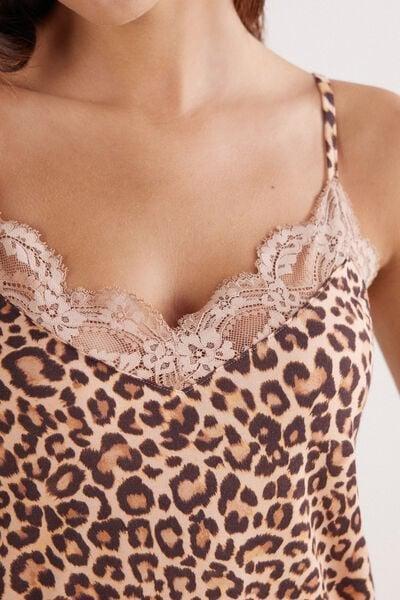 Brown Animal Print Pretty Savage Fresh Bamboo Top, 5601_938J, large image number 5