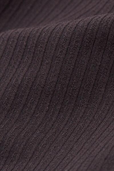 Black Your Everyday Wear Ribbed Lacy Top, Black, large image number 4