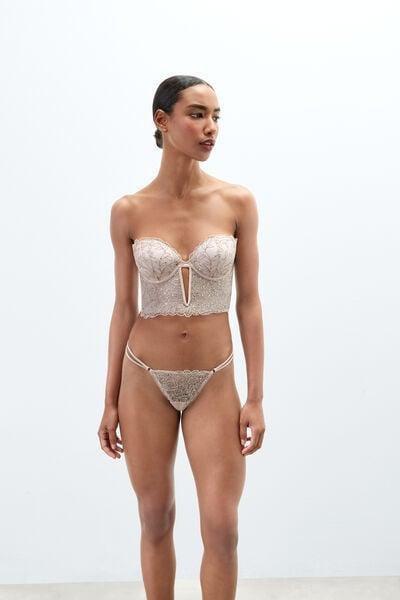 Beige Feel Luxurious Anna Bandeau Bustier, 5601_185K, large image number 1