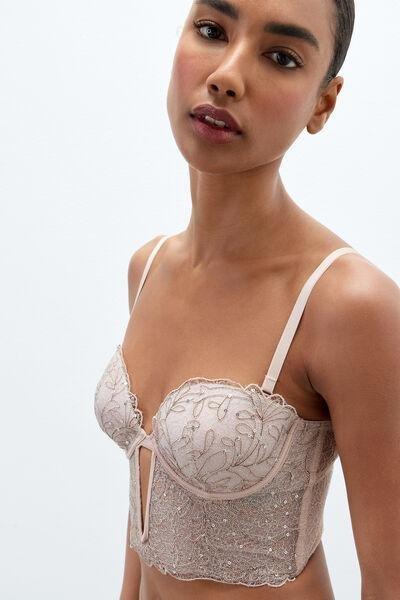 Beige Feel Luxurious Anna Bandeau Bustier, 5601_185K, large image number 4