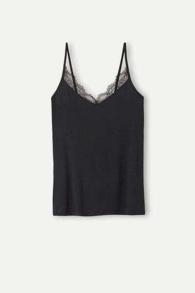 Blue Top Ultralight With Cashmere And Lace, , large image number 3